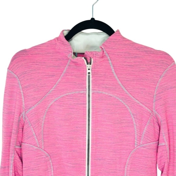 lululemon athletica Forme Jacket Cuffins In Wee Are From Space Neon Pink SZ 10 - Picture 9 of 14
